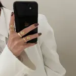 Vintage Minimalist Bestie Ring – INS Trendy Style - Image 9