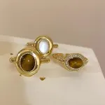 Tiger's Eye Adjustable Ring - Vintage Chinese Style Jewelry - Image 8