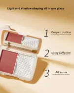 Translucent 3D Contour Blush Highlight Powder - Image 5