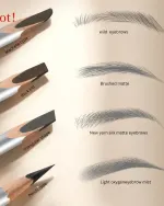Waterproof Hard Tip Eyebrow Pencil for Natural Hair-Like Brows - Image 3