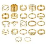 22PCS Butterfly Open Ring Set – Heart Joint Rings - Image 3