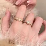 Round Pig Nose Open Ring for Women – Fashionable Statement Finger Ring - Image 5