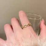 Round Pig Nose Open Ring for Women – Fashionable Statement Finger Ring - Image 3
