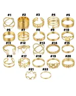 22PCS Butterfly Open Ring Set – Heart Joint Rings - Image 7