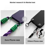 Midnight Purple Luxury iPhone Case with Wrist Strap - Image 5