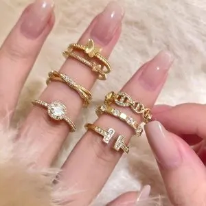 Round Pig Nose Open Ring for Women – Fashionable Statement Finger Ring