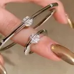 Orbit Star Zircon Ring Cosmic Design Statement Ring - Image 2