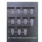 Handmade Klein Blue Gradient Press-On Nails – Light Luxury Irregular Detachable Nail Set - Image 3