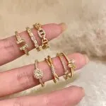 Round Pig Nose Open Ring for Women – Fashionable Statement Finger Ring - Image 4