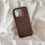 Korean INS Style Polka Dot Phone Case – Simple Solid Color Design - Image 5