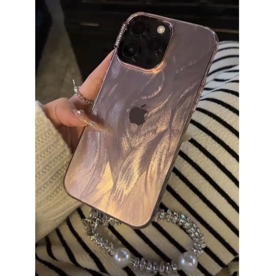 6_873750db-3049-4826-a587-c8b0b19b0a1e Laser Feather Tulle Rhinestone Bracelet iPhone Case - Premium Protection for iPhone - Image 1