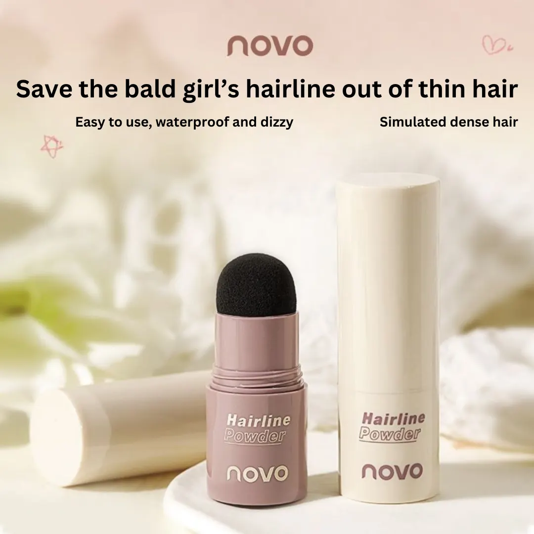 6_f0698cc6-079d-4ab5-b0cf-0d5a3b8bee9d NOVO Hairline Powder - Waterproof & Sweatproof Hairline Filler for Contouring - Image 1