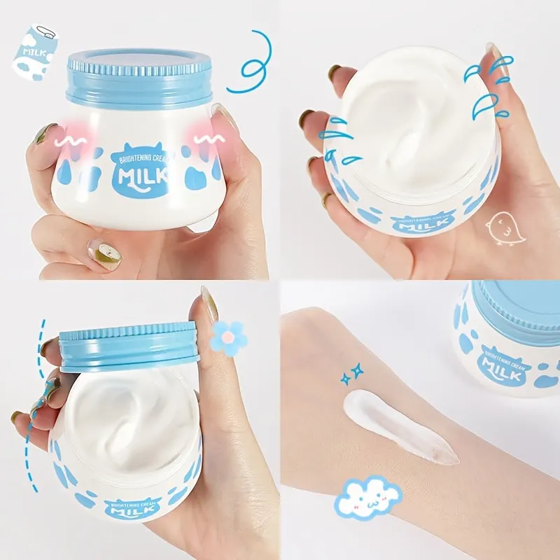 954ee6aac91113cc11139873de9f35d5 Toning Brighting Milk Cream For Moisturizing Nourishing Skin, Repairing Face Moisturizer To Hydrate And Smooth Dry Skin, Firm And Brighten Skin, Day And Night Cream For Girl Women Beauty Skin Daily Care - Image 1