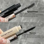NOVO Dual-ended Mascara – Waterproof, Volumizing, Lengthening, Curling, Smudge-proof, Natural Hold, Lash Primer, 2-in-1 - Image 2