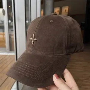 French Designer Soft Top Baseball Cap for Women