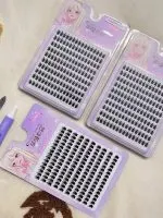 Enhance Your Gaze with Little Devil False Eyelashes - 10 Rows of Cute, Natural-Thick, Thin Stem Eyelashes for a Large Capacity Boost in Style! - Image 2