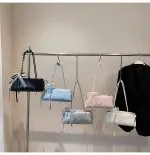 Women’s Bow Ribbon Shoulder Baguette Underarm Bag - Image 12