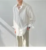 Loose Fit Wrinkle Texture Long Sleeve - Image 4