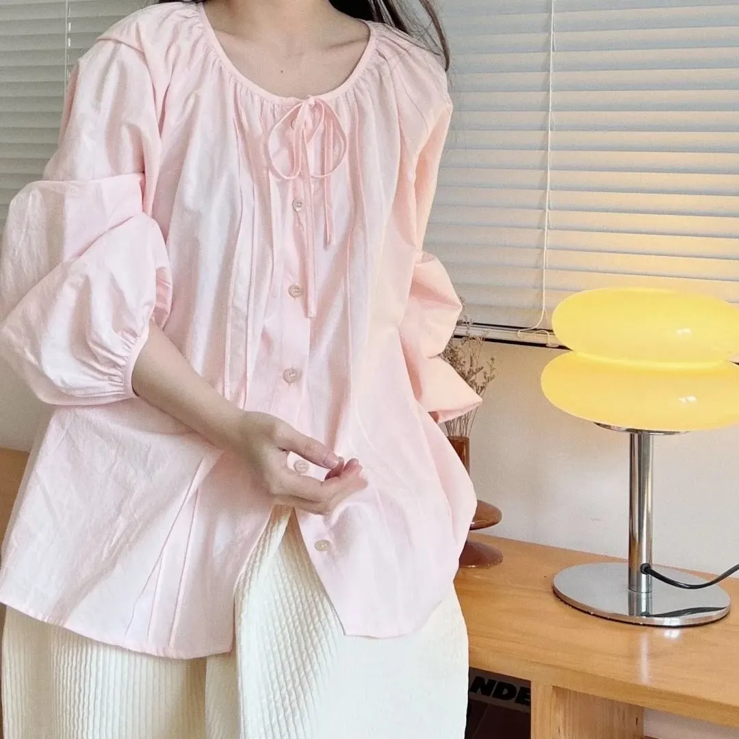 SKU Images2 Sweet Long Sleeve Summer Blouse - Image 1