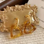 High-end retro coffee-colored earrings celebrity hot style temperament earrings - Image 10