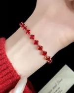 Pink Square Zircon Bracelet for Women - Image 7