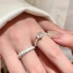Chinese Style Brushed Open Ring – Luxury Adjustable Couple Ring - Image 9