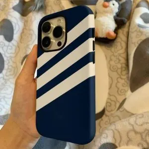 Minimal Striped Protective Phone Case for iPhone 17 Pro Max 16 15 Pro 14 13 12