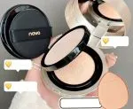Novo Powder Air Cushion - 2-in-1 Makeup & Concealer for Moisturizing, Long-Lasting Perfection, Oil Control, and Makeup Setting - Image 3