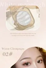 NOVO Highlighter Powder: Shimmer powder for brightening the face, creating a 3D contour, nose shadow, and side shadow. Fine shimmer and pearlescent finish, ideal for contouring. - Image 2