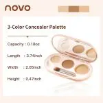 Novo 3 Color Concealer Palette for Acne and Dark Circles - Image 4