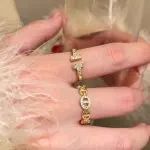 Round Pig Nose Open Ring for Women – Fashionable Statement Finger Ring - Image 9
