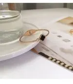 Four Leaf Clover Titanium Steel Rose Gold Open Bracelet for Women - Image 13