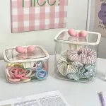 Hair Accessories Storage Box – Clear Organizer for Girls’ Hair Ties, Clips, and Jewelry - Image 5