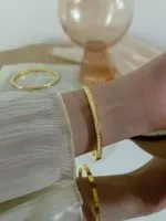 Full Crystal Titanium Steel Bangle Luxury Sparkle Design - Image 9