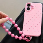 Summer Polka Dot Chain Phone Case for iPhone – Luxury Protective Cover - Image 5