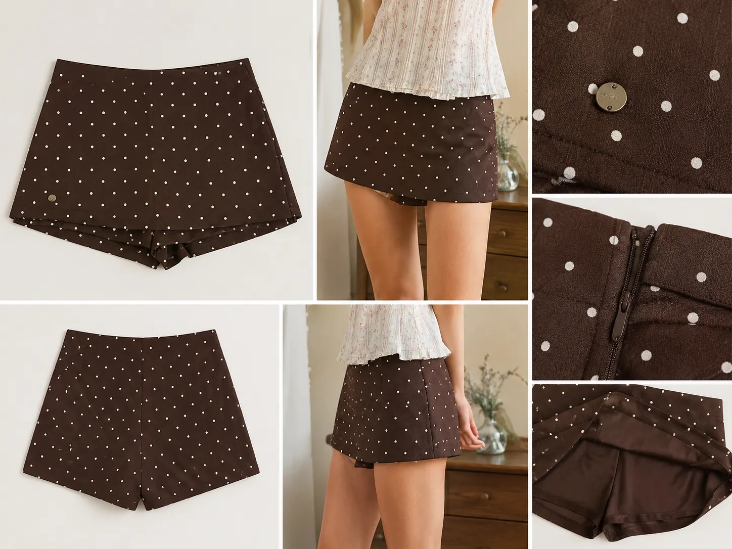 ChatGPT Image Jun 15, 2026, 01_51_52 PM Polka Dot High-Waist Midi Skirt - Image 1