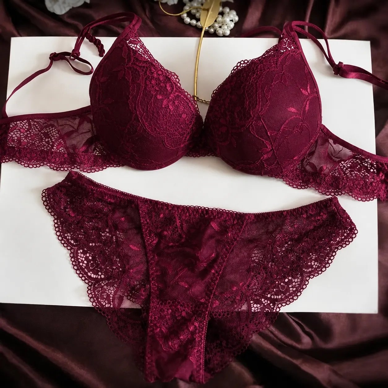 ChatGPT Image Jun 24, 2026, 03_38_54 PM French Lace Push-Up Bra & Panty Set - Image 1