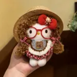 Cute Kitty Doll Keychain Plush Bag Charm – Curly Hair Bear Kitty Pendant Gift for Girls - Image 5
