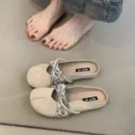 French Retro Closed-Toe Mary Jane Flat Slippers - Image 13