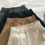 Vintage Linen Wide Leg Shorts - Image 8