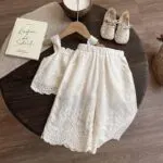 Girls Ice Silk Wide Leg Pants