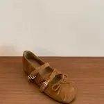 French Leopard Print Mary Jane Ballet Flats - Image 4