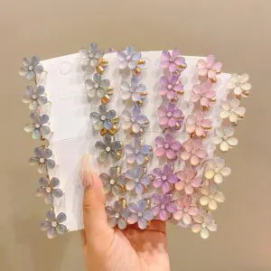 Sweet Flower Mini Hair Claw Clip