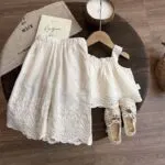 Girls Ice Silk Wide Leg Pants - Image 3