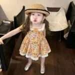 Summer Cotton Beach Vacation Princess Dress for Kids - Image 5