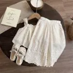 Girls Ice Silk Wide Leg Pants - Image 4