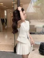 Chic French Tweed Top & Skirt Set – Elegant Two-Piece Outfit - Image 4