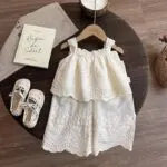 Girls Ice Silk Wide Leg Pants - Image 7