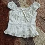French Sweetheart Waist-Cinching Black Top - Image 6