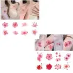Chinese Style Sakura Floral Temporary Tattoo Stickers - Image 10